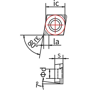 PCWendeschneidplatte CCGW CBN