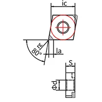 Wendeschneidplatte CNGA CBN