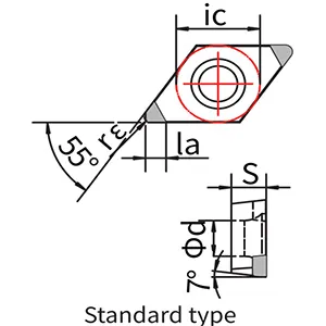 Wendeschneidplatte DCGW CBN