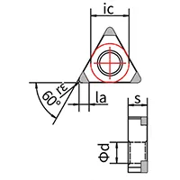 Wendeschneidplatte TNGA CBN