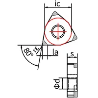 Wendeschneidplatte WNGA CBN