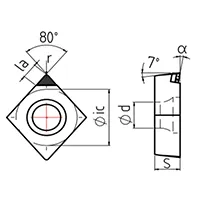 Wendeschneidplatte CCGW PKD