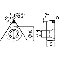 Wendeschneidplatte TCGW PKD