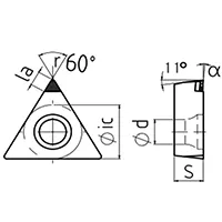 Wendeschneidplatte TPGW PKD