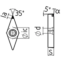 Wendeschneidplatte VBGW PKD